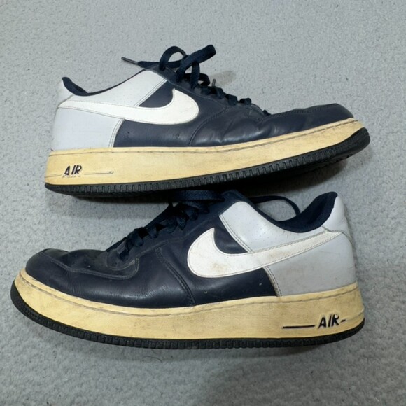 Nike Airforce 1 Mens 11 New‎ York Yankees Blue 315122-413 Sneakers Athletic Air - Picture 3 of 15